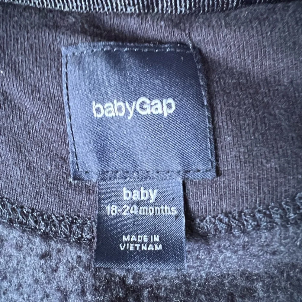 Gap Boys Navy Blue Zip Up Fleece Hoodie